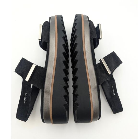Mephisto Dominica Platform Sandals Women's Black Velsport Size US7 EU37 - Picture 10 of 12